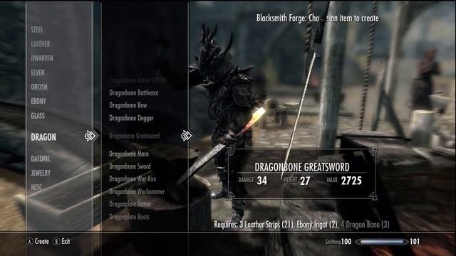 SKYRIM DAWNGUARD DLC - NEW DRAGONBONE WEAPONS смотреть онлайн