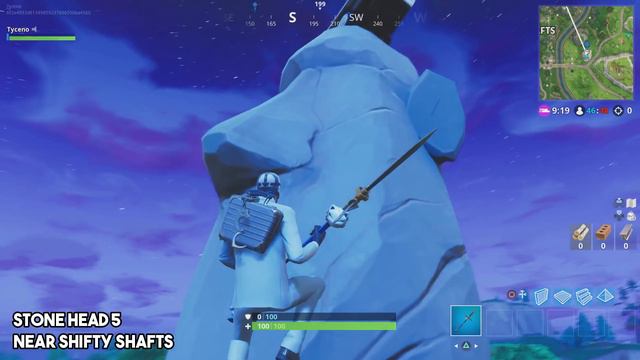 ALL 7 STONE HEAD LOCATIONS! "Visit Different Stone Heads" Fortnite Week 9 Season 5 Challenge Guide! смотреть онлайн