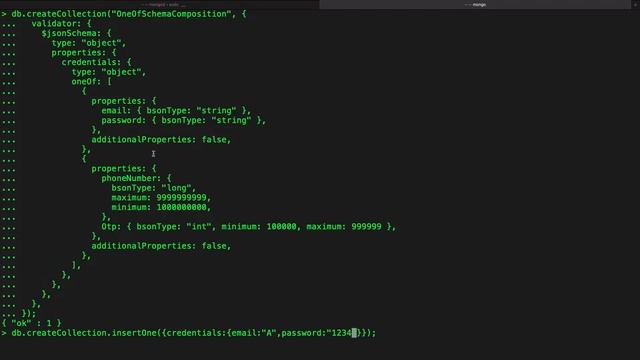 Schema composition using oneOf in MongoDB | Hindi смотреть онлайн