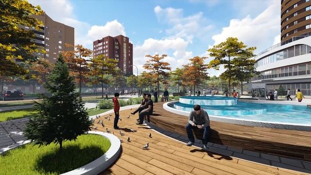 Архитектурная 3Д визуализация жилого комплекса / 3D Animation Architectural Visualization ( Lumion)