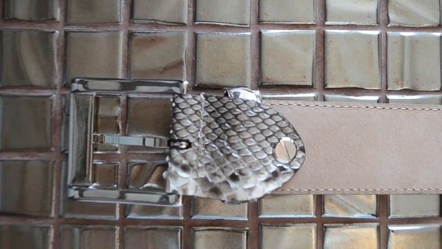 Ремень из кожи питона. смотреть онлайн