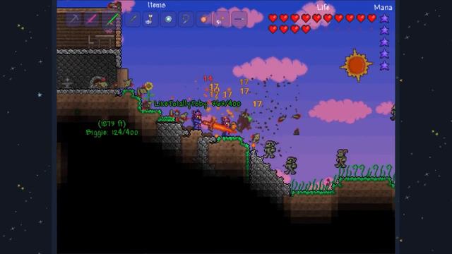 Terraria: Killing a Goblin Army! смотреть онлайн