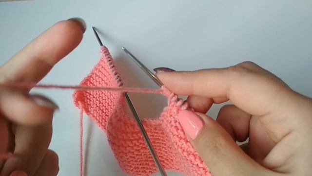 Пинетки спицами. Очень простые пинетки на двух спицах. смотреть онлайн