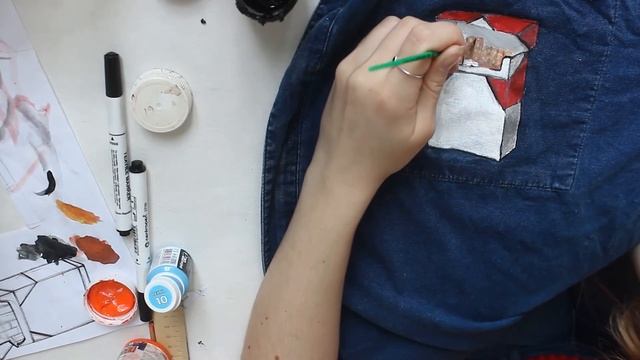 CUSTOM/ Рисую на кофте и рубашке/ + бонус смотреть онлайн