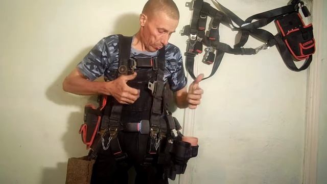 Самодельный пояс разгрузка для инструментов . смотреть онлайн