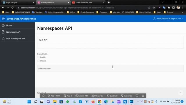 How to enable disable page item in apex using JavaScript смотреть онлайн