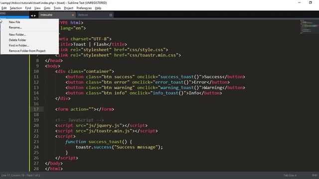 PHP Flash Message with toastr смотреть онлайн