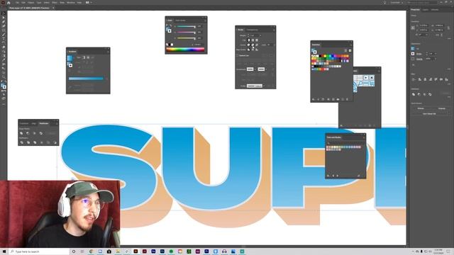 3D Gradient Text Effect [Tutorial] смотреть онлайн