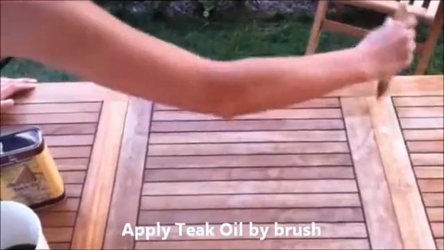 Тиковое масло на садовой мебели смотреть онлайн