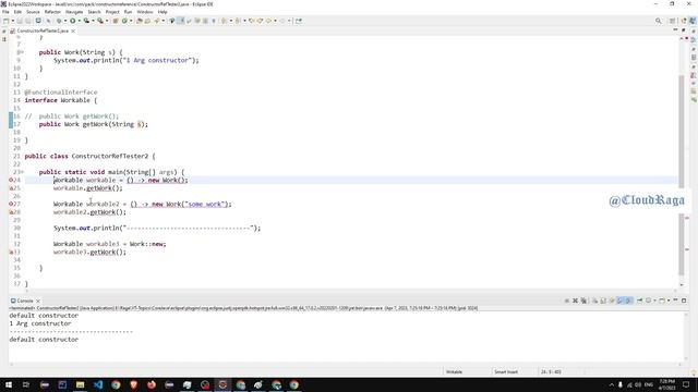 Java 8 - Tutorial -11. Calling Parameterized Constructor with Constructor Reference |#cloudraga смотреть онлайн