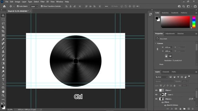 Adobe photoshop tutorial - How to create vinyl смотреть онлайн