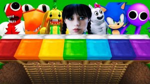 ВЫБЕРИ РАДУЖНУЮ КРОВАТЬ в МАЙНКРАФТ