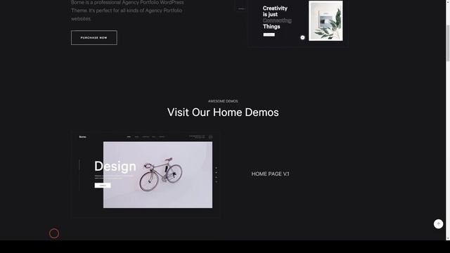 Borne - Agency Portfolio WordPress Theme portfolio theme agency смотреть онлайн