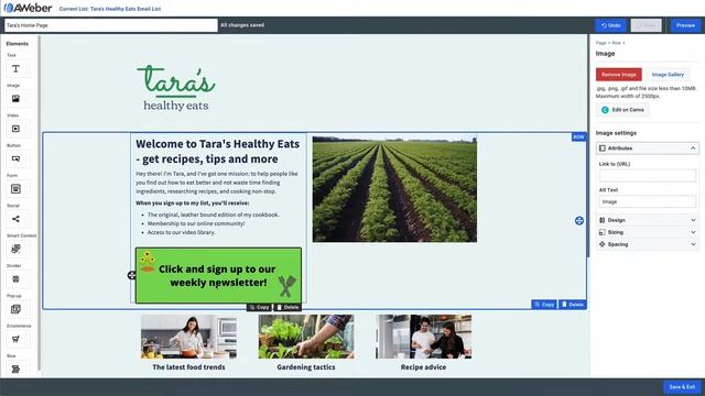 Using Canva in AWeber to create a call to action button for your landing page смотреть онлайн