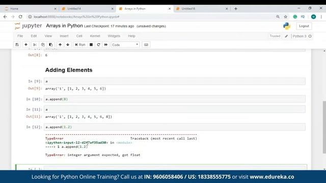 Arrays In Python | Python Array Operations | Python Tutorial For Beginners | Edureka Rewind - 7 смотреть онлайн