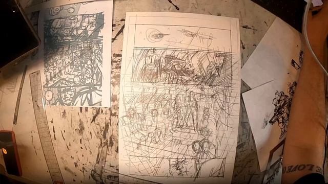 DWJ Live Draw Ep 01 | Pencilling a Comic Book Page смотреть онлайн