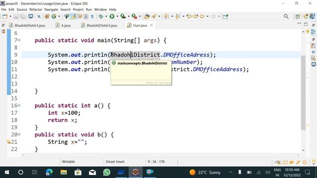 static variable (By Rahul sir ) 12/12/2022 смотреть онлайн