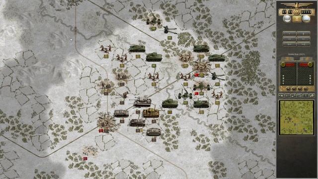 Panzer Corps | Ultimate Mode | Grand Campaign 43 | Kharkov (MV, Capturable Unit) смотреть онлайн