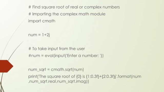 How to find square root of a number in python programing | CEI Coder | LionoEdu смотреть онлайн