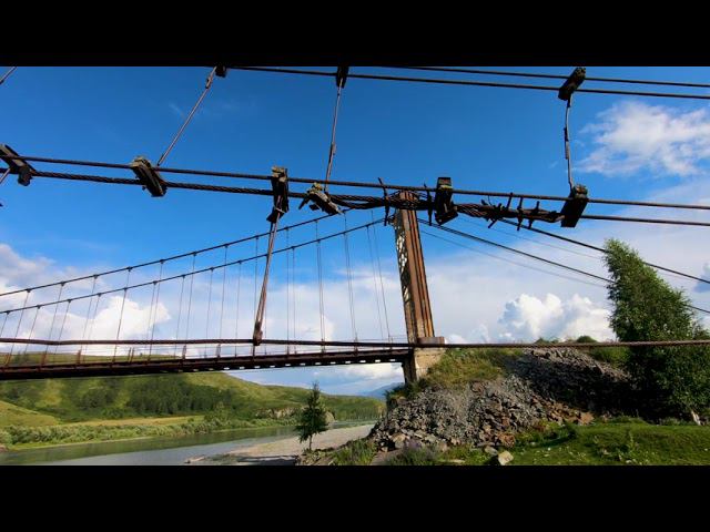 Катунский мост. поселок Мульта. FPV abandoned bridge смотреть онлайн