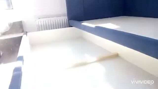 Кровать детская с мягкими панелями