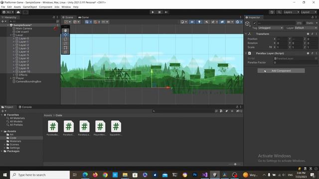 Unity 2D Parallax Background Effect in 100 Seconds смотреть онлайн