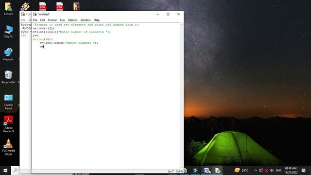 Python Program To Read Set Element And Print Odd Numbers From It смотреть онлайн