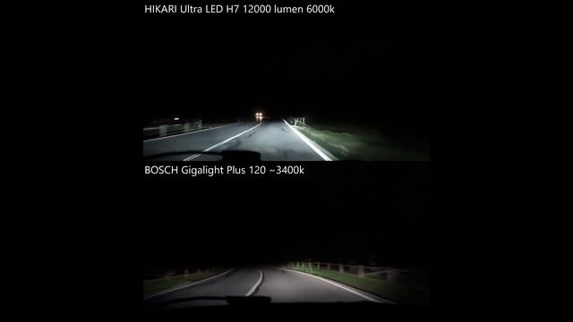 HIKARI Ultra LED 12000lm 6000k vs BOSCH Gigalight Plus 120 смотреть онлайн