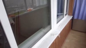 Монтаж балконной конструкции через межкомнатный простенок.