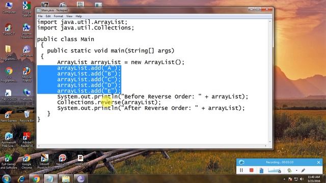 Write A Java Program To Reverse An Array List 3 смотреть онлайн