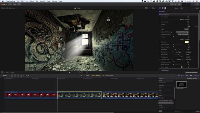 Плагин лучей света ProLumetric. ЯРКИЕ ЛУЧИ СВЕТА в FINAL CUT PRO смотреть онлайн