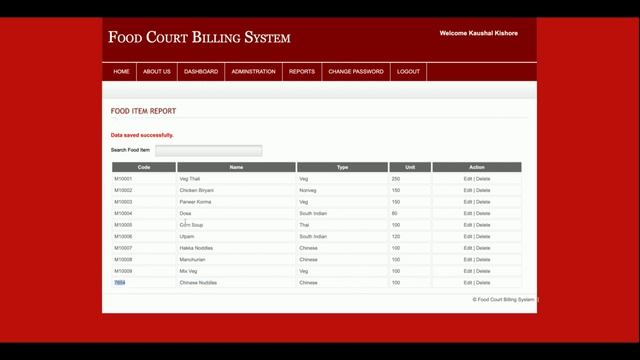Food Court Billing System | PHP and MySQL Project Source Code | PHP MySQL CRUD Project смотреть онлайн