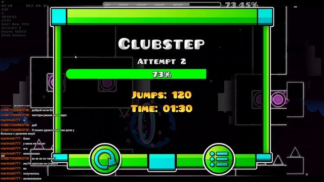 Geometry Dash | Thanatophobia | День 1 смотреть онлайн