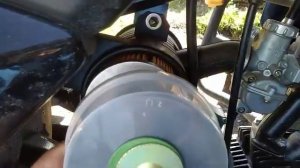 мопед Nordwing замена заводского воздушного фильтра на бумажный, доработка корпуса