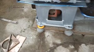 Как установить виброопоры на токарный станок.