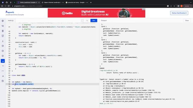Writing Object-Oriented Javascript for a Cribbage Game смотреть онлайн