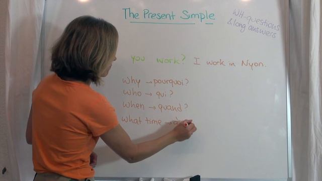 V005 - Present Simple - WH questions, long answers and question words смотреть онлайн