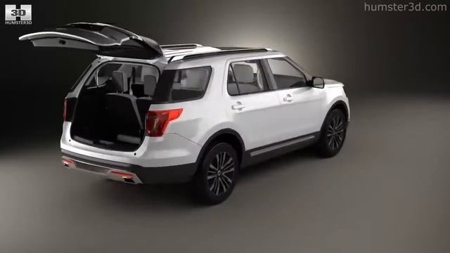 Ford Explorer (U502) Platinum with HQ interior 2015 3D model by Hum3D.com смотреть онлайн