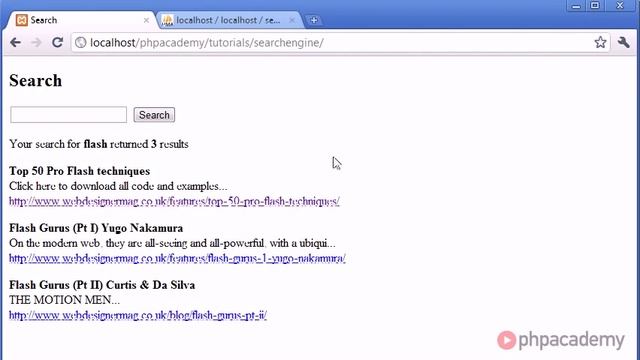 PHP Tutorials Search Engine Part 8 8 смотреть онлайн