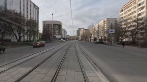 Челябинский трамвай, маршрут 16 в обе стороны. Модель 71-605