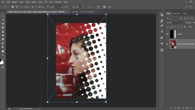 Creative Halftone Portrait in Photoshop | Halftone Pattern on Portrait Photoshop Tutorial смотреть онлайн