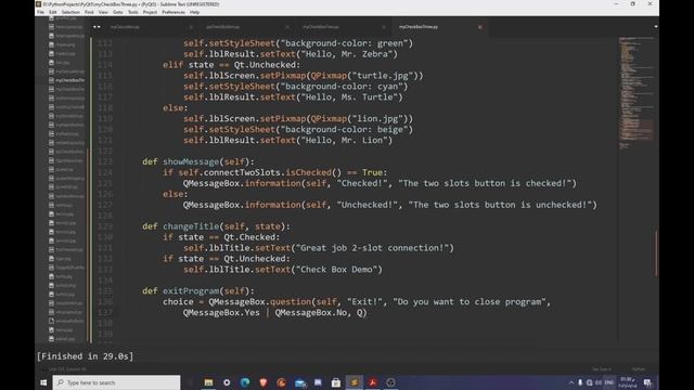 27 PyQt5 QCheckBox with Python part#6 تعلم بايثون مع نور смотреть онлайн