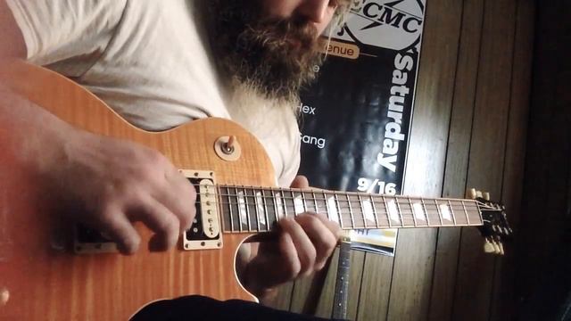 Gibson Les Paul Standard through a Marshall JVM205C (overdrive) смотреть онлайн