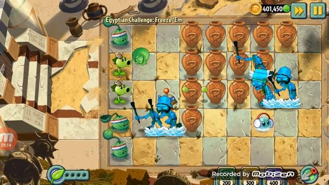 Plants vs zombies 2-Vase breaker Egyptian challenge pack walk through смотреть онлайн