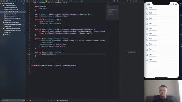 UICollectionView List Layout. WWDC2020 смотреть онлайн