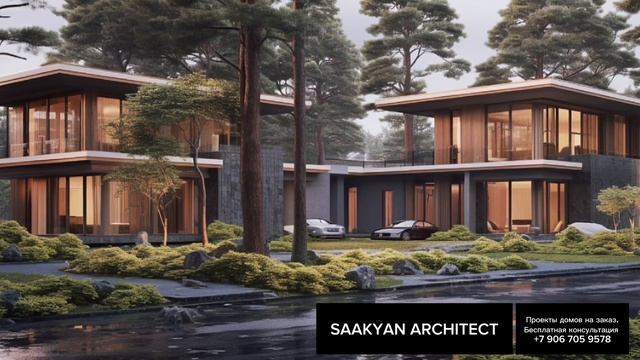 15 проектов домов в лесу. В современном стиле Райта смотреть онлайн