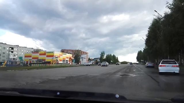 проспект Победы, город Юрга (из авто) смотреть онлайн