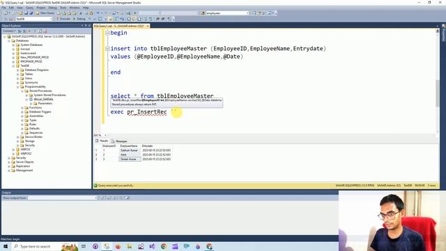 SQL Tutorial for Beginners in Hindi | Insert | Update | Delete By Stored Procedure смотреть онлайн
