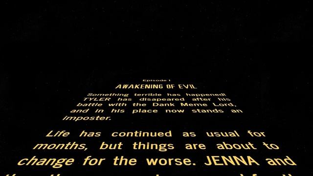 Bungus Squad Chronicles Episode I: Awakening of Evil opening crawl смотреть онлайн