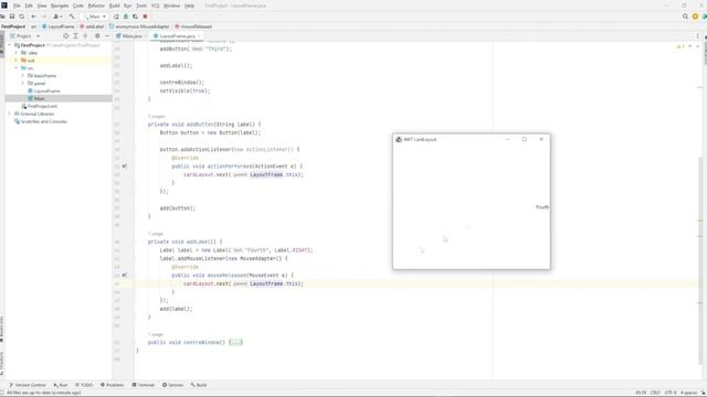 Карткове розміщення. CardLayout | Java | AWT смотреть онлайн
